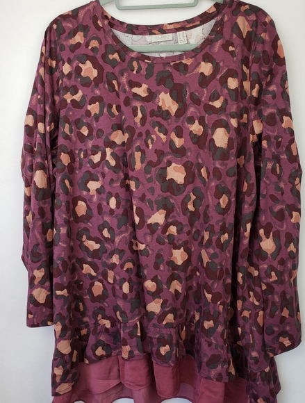 LOGO by Lori Goldstein Top Cotton Slub Sz 2X